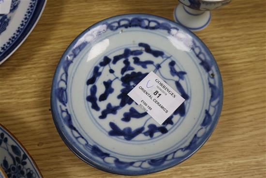 A group of Chinese blue and white and polychrome porcelain, 18th-20th century